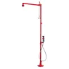 Douche de sécurité TOF sur pied avec son rince œil simple extractible
